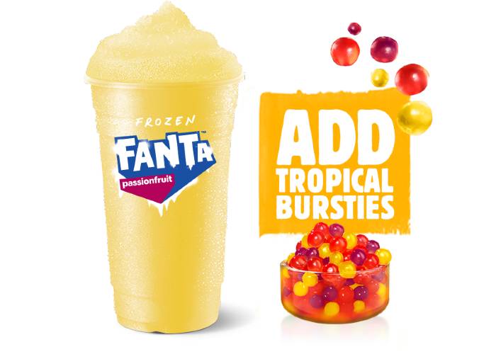 View the Hungry Jack's Frozen Fanta Passionfruit