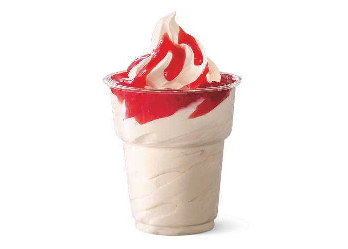 View the Hungry Jack's Strawberry Sundae